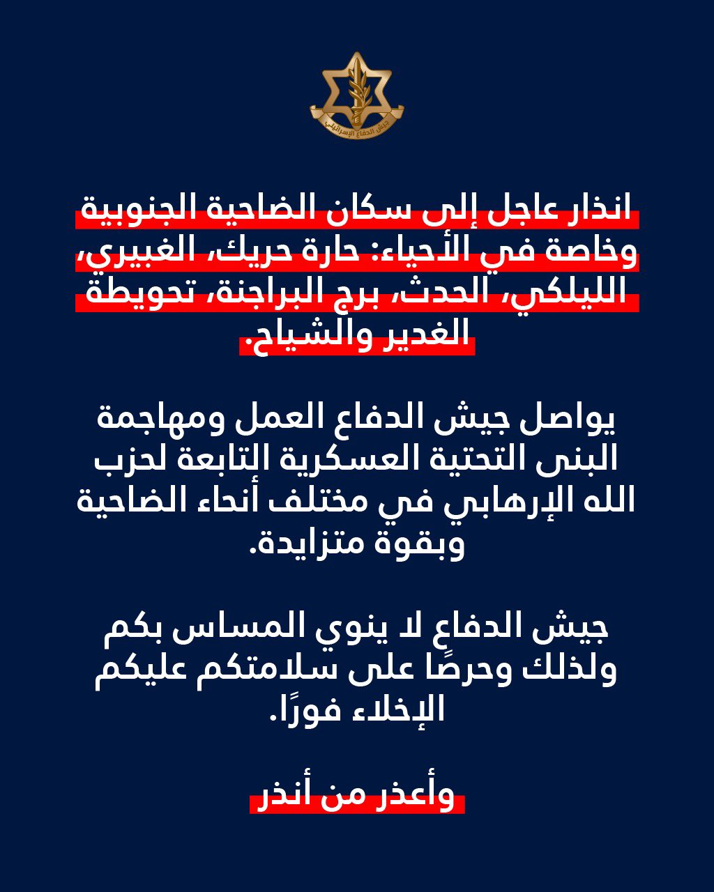 IDF forced displacement map