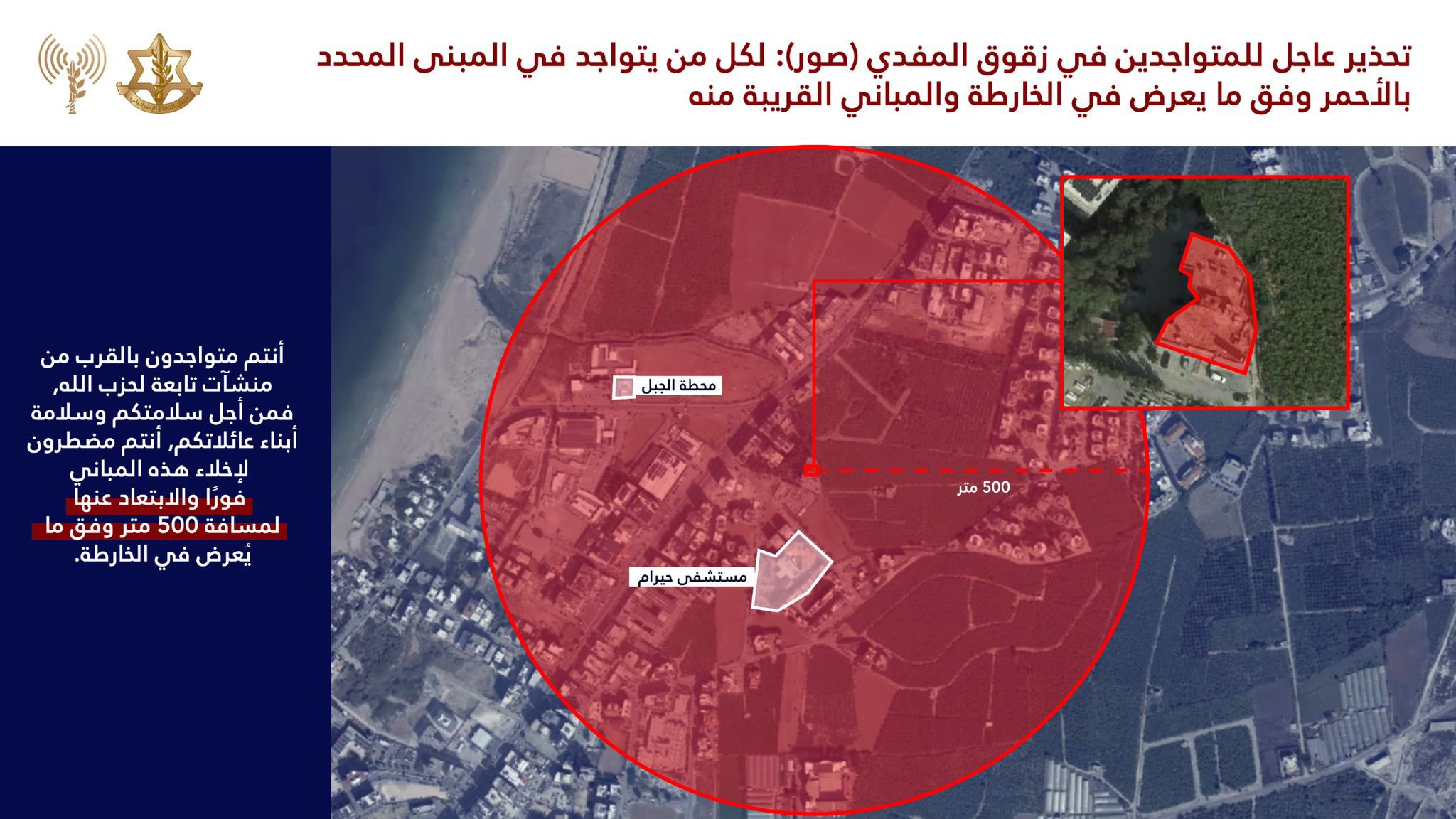 IDF forced displacement map