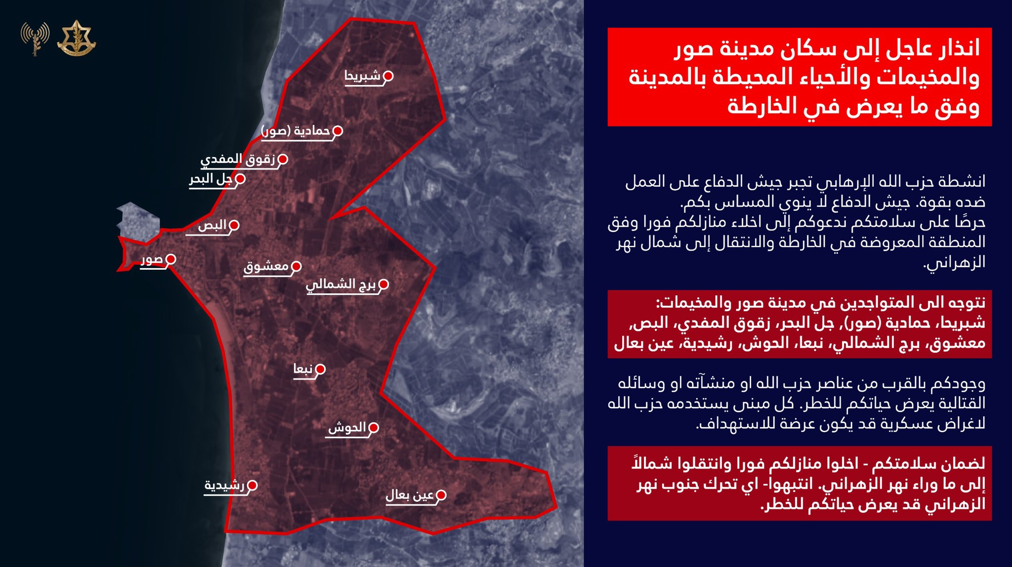 IDF forced displacement map