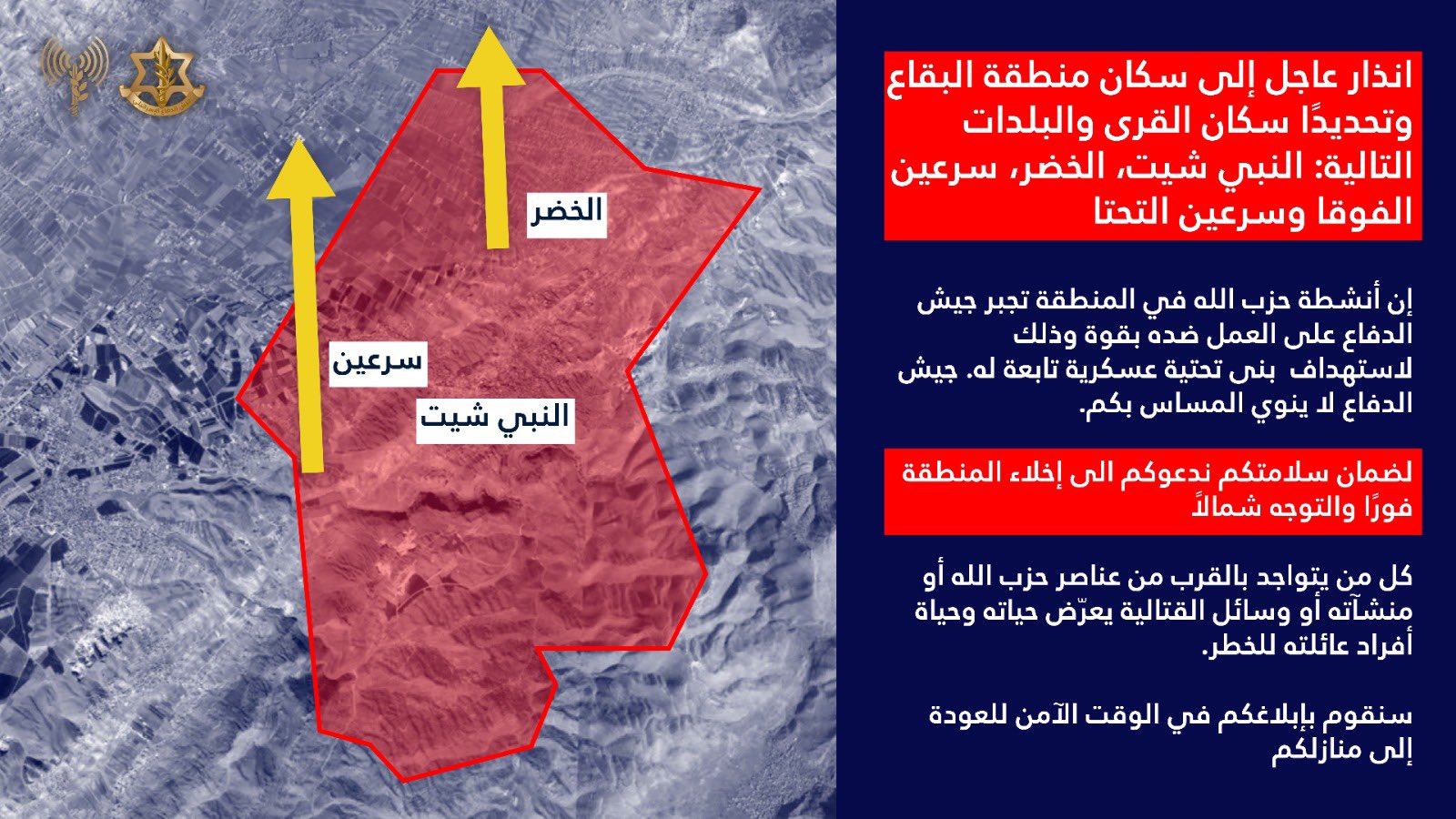 IDF forced displacement map
